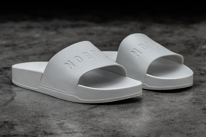 Women's Nobull Arctic Grey Slide Slides Grey | SG X2775Y